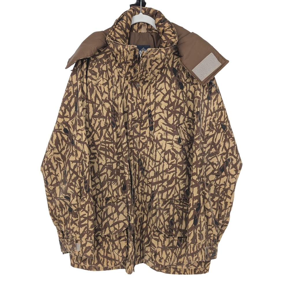 VTG 90s Columbia Gore-Tex Hunting Jacket Mens XXL Brown Camo Radial Sleeve USA